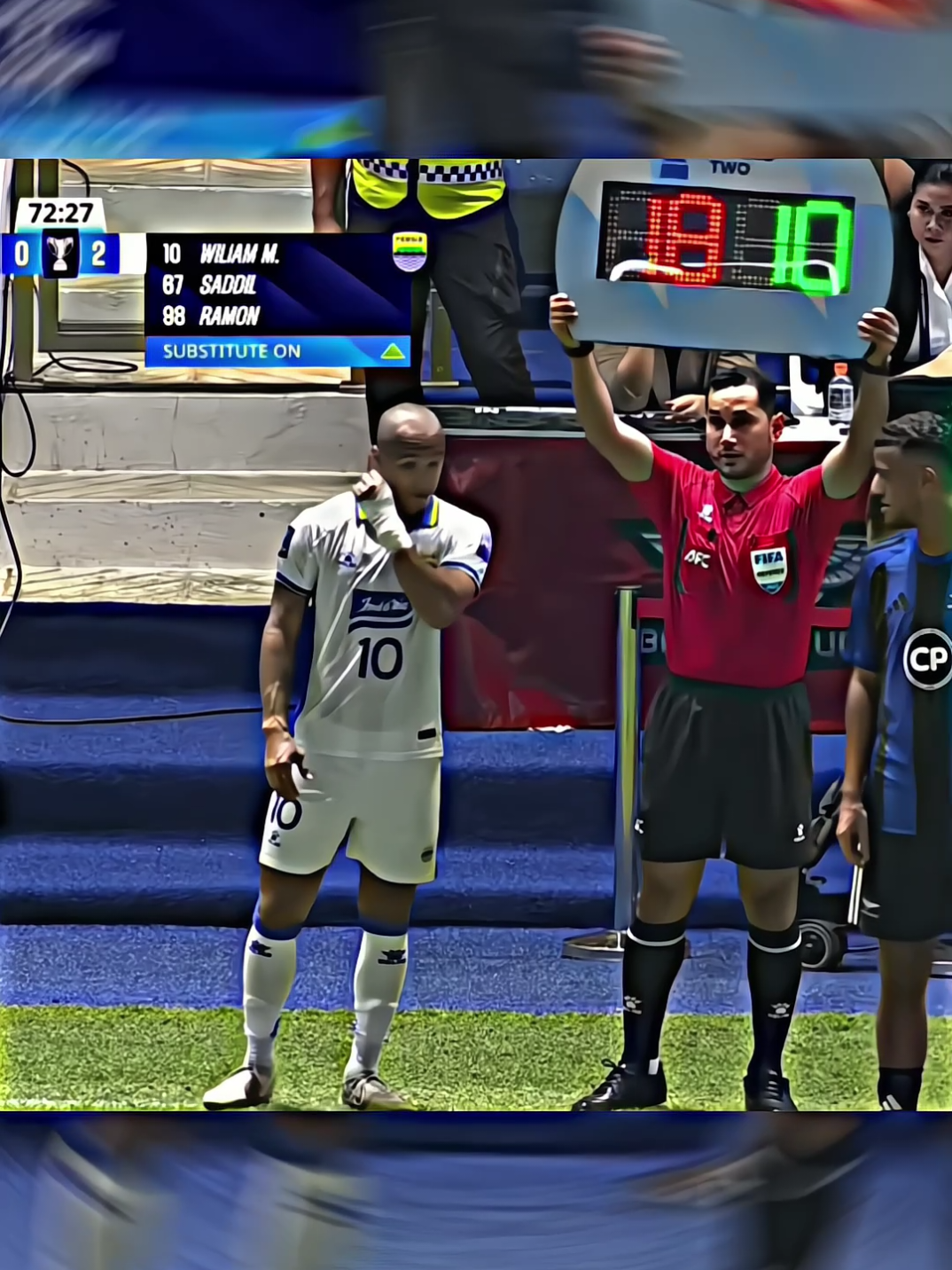 Masuk sebagai pengganti, William Marcilo langsung bikin perbedaan! 🔥 2 peluang emas vs Bangkok masih bisa di patahkan🎯💙 #Persib #Marcilo #Supersub #PangeranBiru #PersibDay