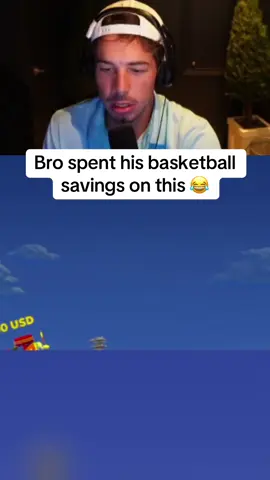 Bro spent his basketball savings on this  #streamer #streaming #fyp 