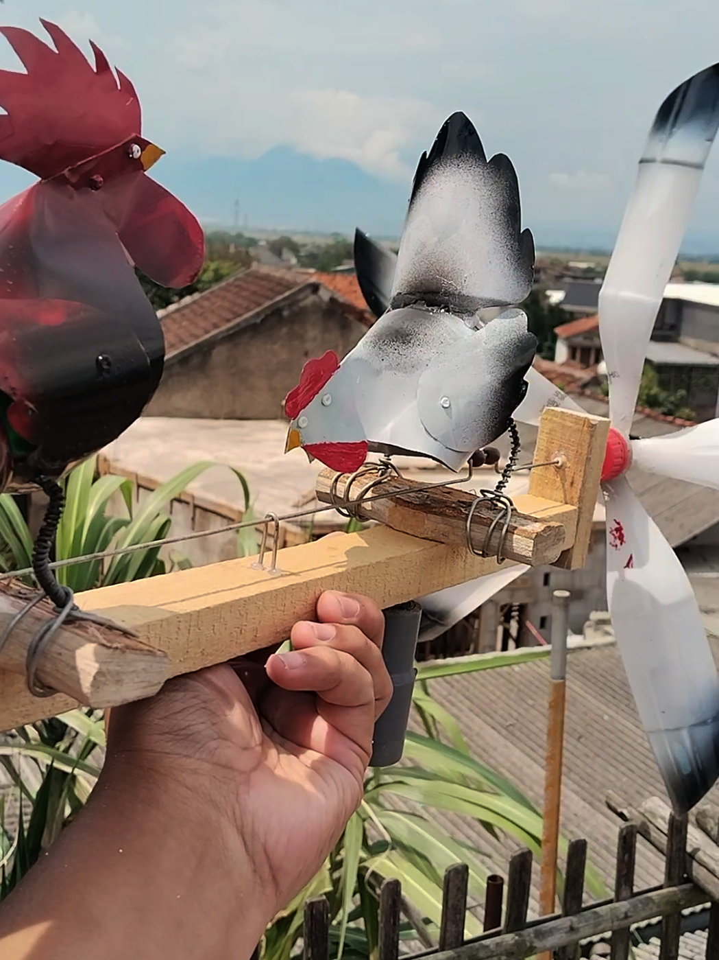 kincir angin ayam di order #kincirangin #kerajinantangan #ayam 