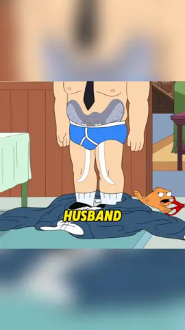 the goldfish at home swapped souls with the husband#cartoon #americandad #short #fyp 