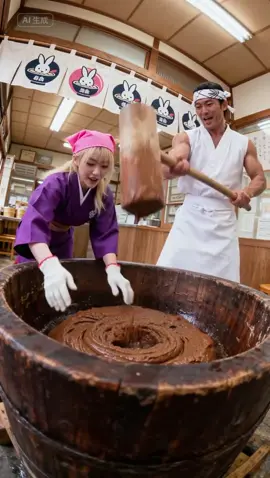 Machimochi pounding! #kyoto #matcha #muscle #fyp #mochimochi 