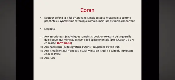 #coran#recentisme#histoire #religion 