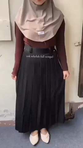 CHEKOUT DISINI 👆👆 #roksekolah #rokrempel #hitam #seragamsekolah #rokspan 