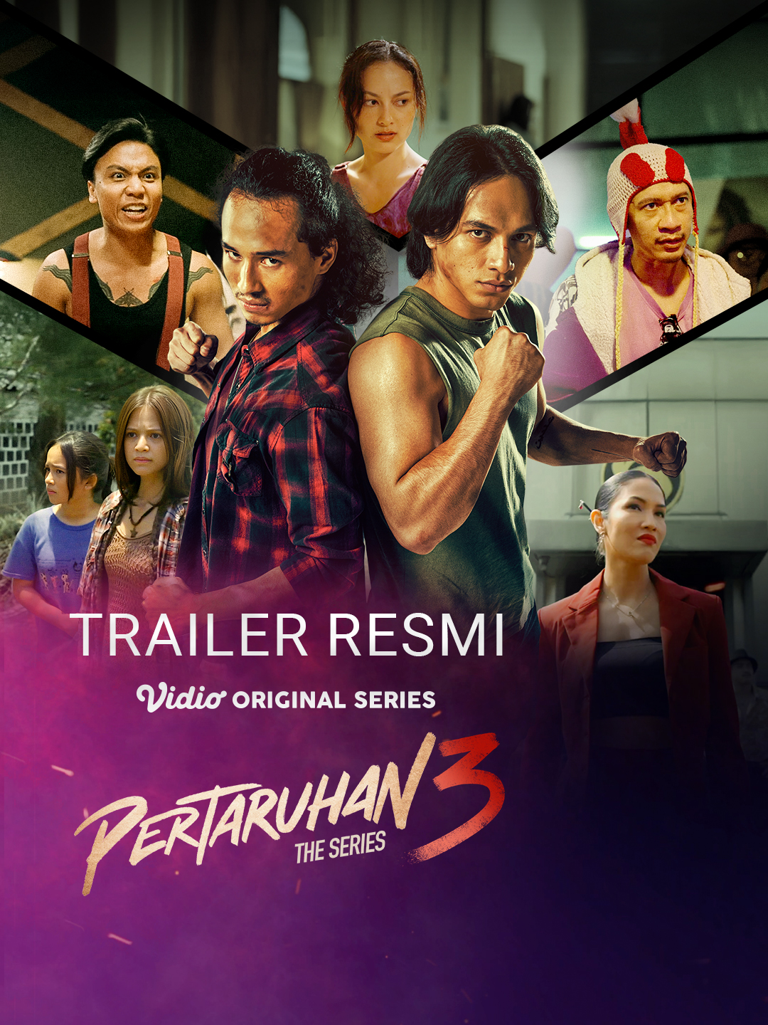 Elzan sama Ical sebenarnya udah tobat, pingin hidup normal bareng Wulan dan Ara. Tapi ya namanya hidup penuh pertaruhan, ada aja masalah! Lo jual, mereka beli. Kasih paham, pake hantam! 👊🏻👊🏻👊🏻 The biggest action series in Indonesia is back. Pertaruhan The Series 3, tayang 14 November hanya di Vidio. #pertaruhantheseries3 #pertaruhantheseries #vidiooriginalseries #jefrinichol #giulioparengkuan