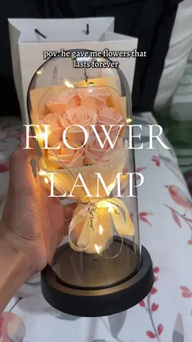 His monthsary gift  a flower that lasts forever 🥰 #flowerbouquet  #nightlamp  #flowerlamp  #giftidea  #fyp 