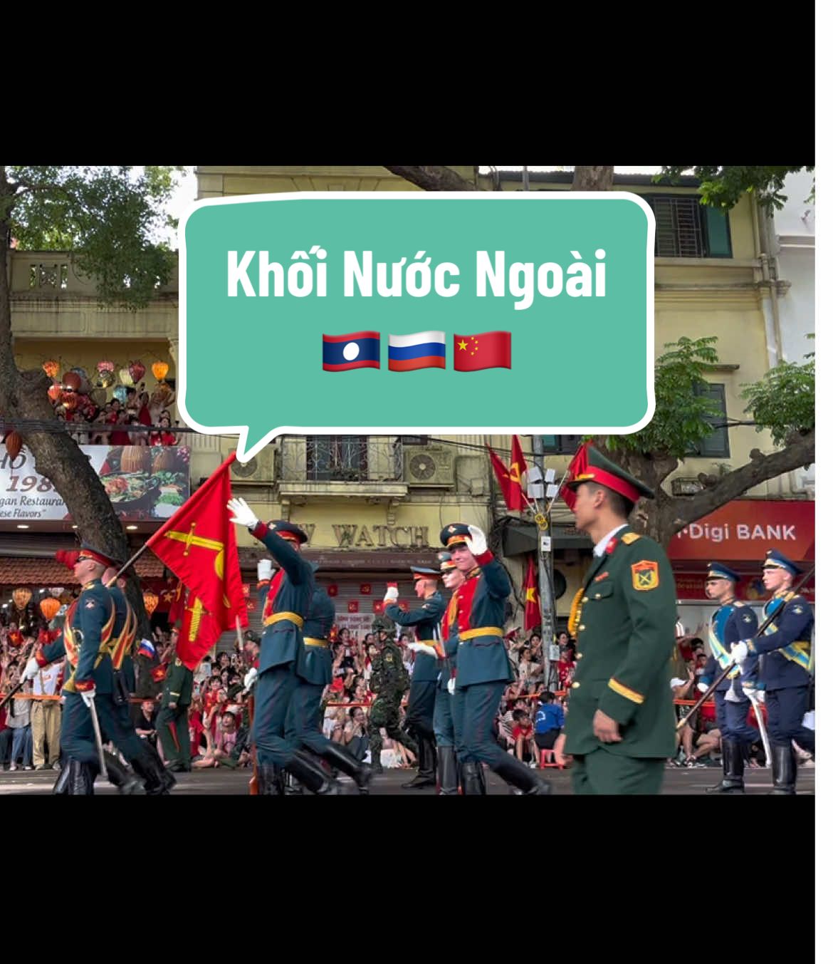 Khối Nước ngoài (Lào, Nga, Trung Quốc) tuyệt đối điện ảnh luôn, các chú vừa diễu binh vừa thả tim lia lịa 🇱🇦🇷🇺🇨🇳 #a80 #xuhuong #vietnam #toiyeuvietnam #2025 