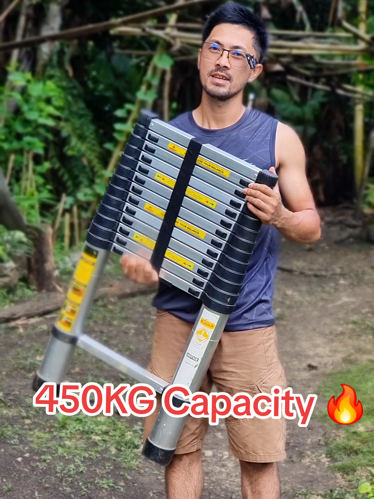 Matibay, magaan, at telescopic! 💪 Ito na ang perfect ladder para sa bahay o negosyo  kayang magdala ng hanggang 450kg! 🔥 Sulit na sulit sa presyo! #TelescopicLadder  #HomeEssentialsPH  #GadgetFindsPH  #ShopeeDeals  #DecasaDeals 