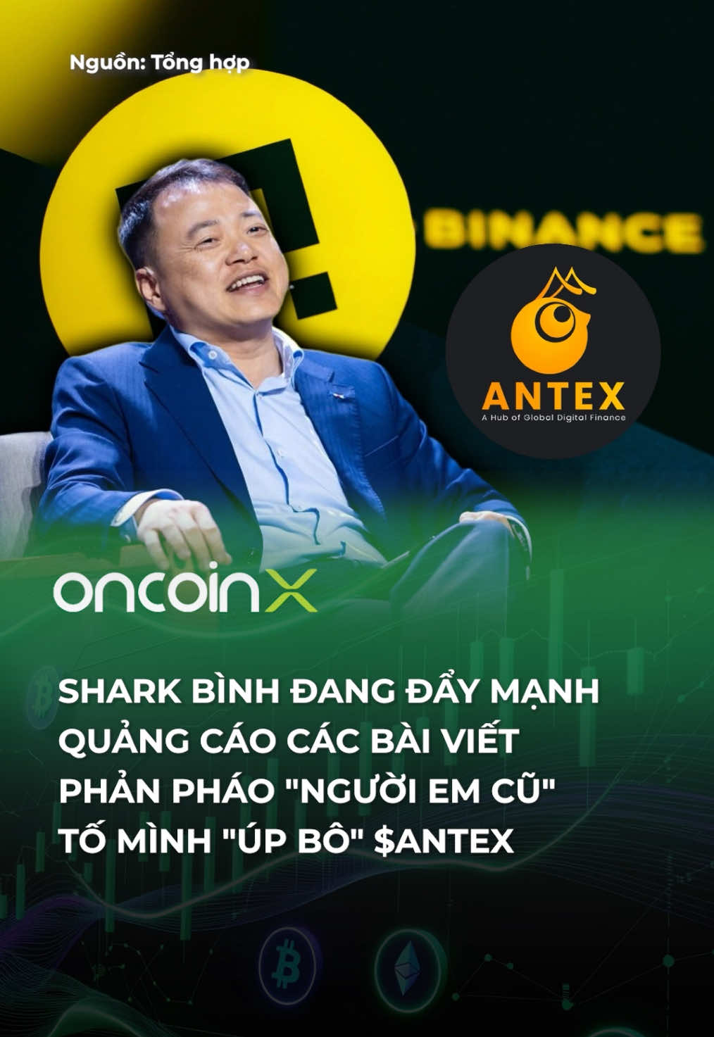 Nhiều ý kiến cho biết Shark Bình chắc ko dại gì đứng tên tài khoản Binance nhận tiền vụ Antex đâu 😁 #oncoinx #sharkbinh #antex #sharknguyenhoabinh #vietnam #binance #levanluong #leele 