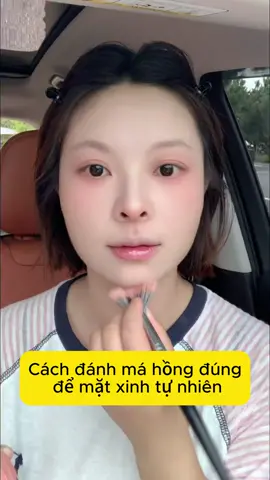 Công thức đánh má hồng đúng để gương mặt xinh tự nhiên#makeup #trangdiem #mahong 