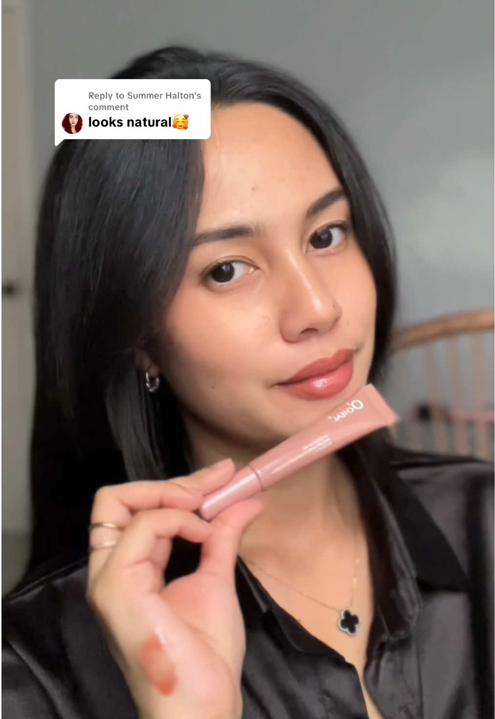 affordable tinted lip oil 👄✨ #lipoil #ocheallipgloss #lipgloss #tintedlipoil #tintedlipgloss 