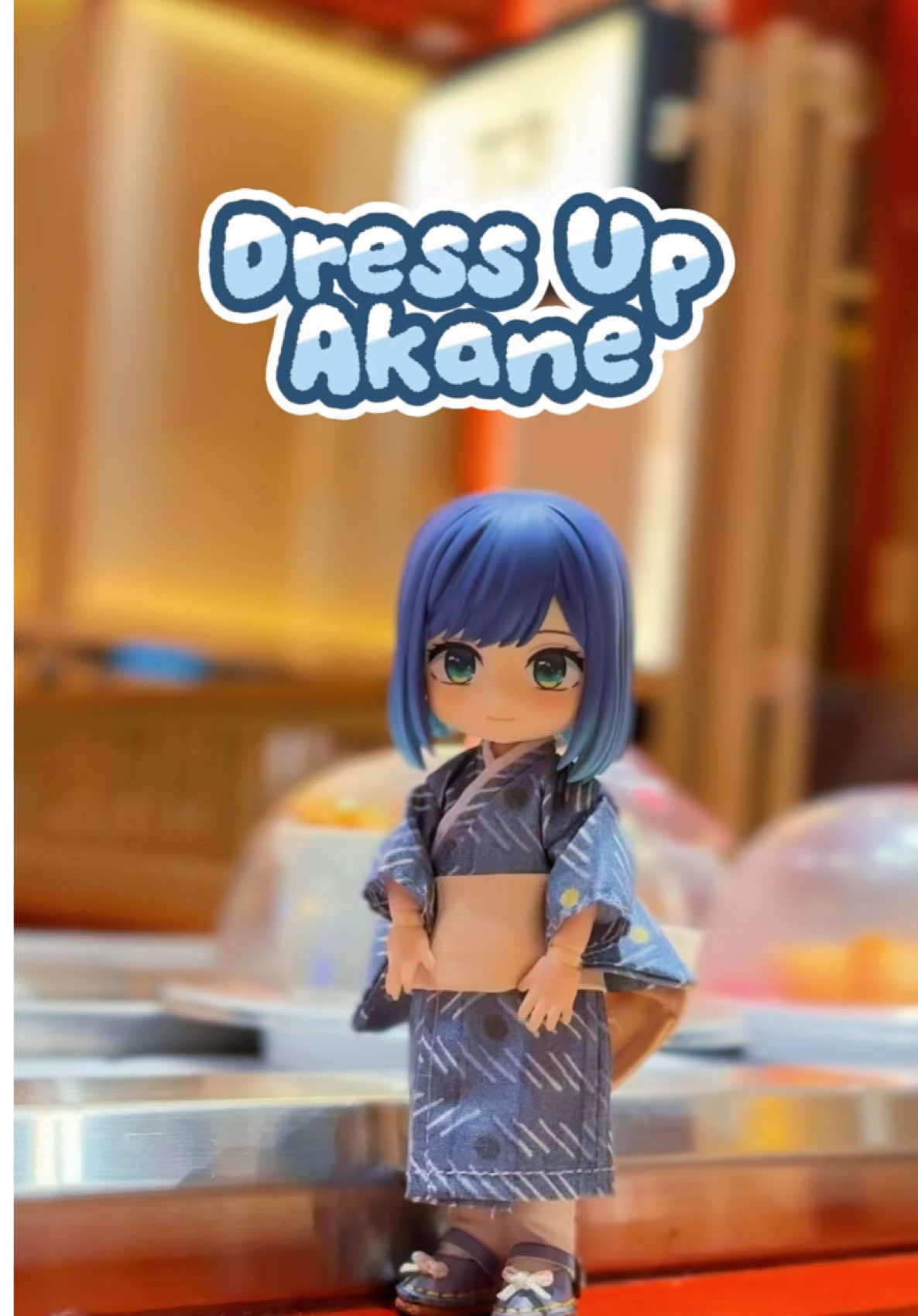 Dress up Akane Kurokawa buat nemenin aku makan sushi🍣 Next dress up siapa lagi yaa😙 #nendoroid #anime #wibu #oshinoko 