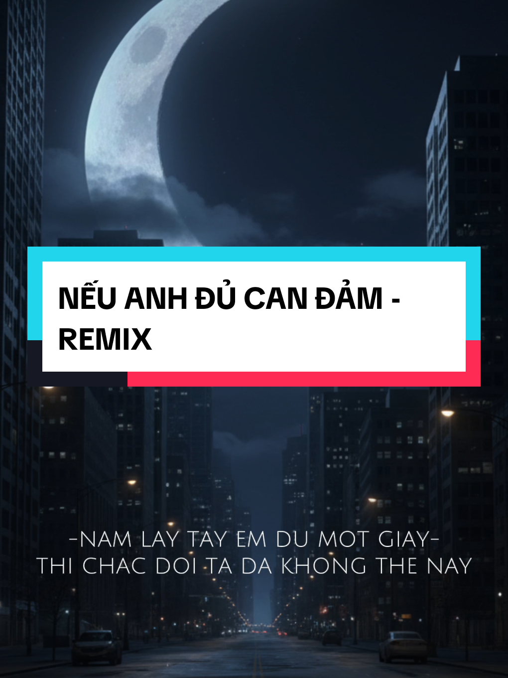 Nếu như anh đủ can đảm... nắm lấy tay em dù một giây...  #nhacremix #🍀NTP1993🍀 #neuanhducandamremix 