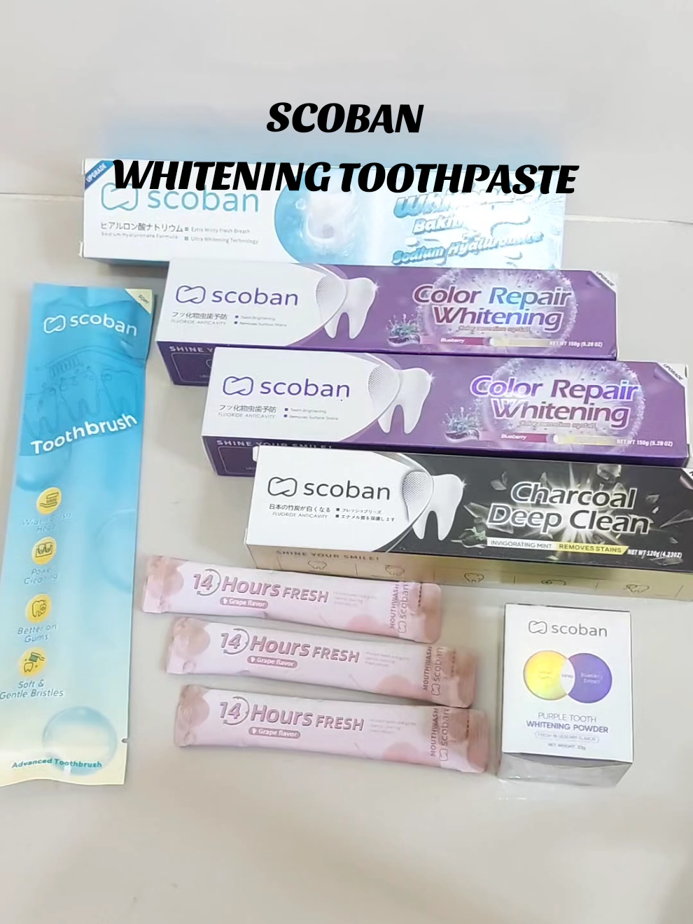 Scoban Viral Whitening Toothpaste for Brighter Teeth #fyp #upgraded #scoban #brighterteeth #scobanwhiteningtootpaste 