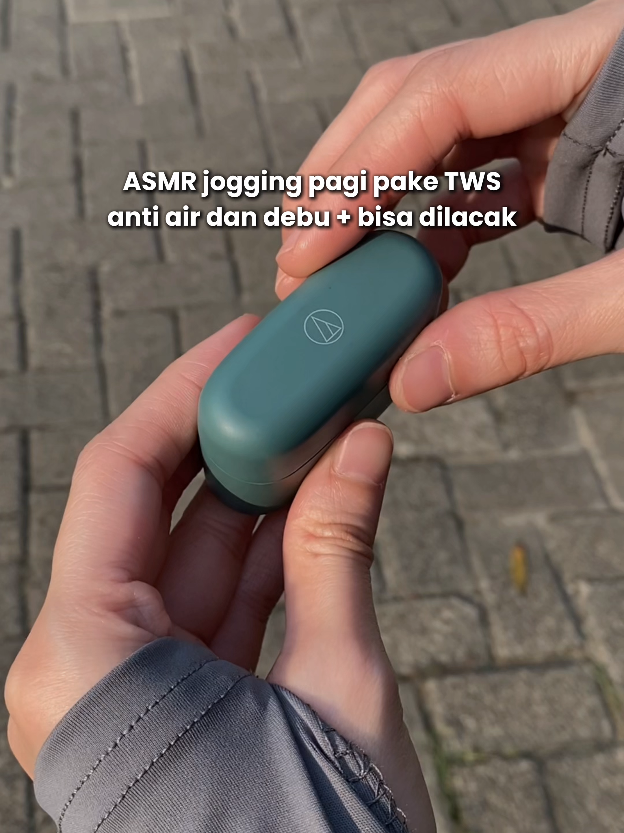 Jogging pakai tws pakai tws ke sayangan gw tahan air dan debu, i love it💕 #ath #audiotechnica #headset #headsetbluetooth #cks30tw+