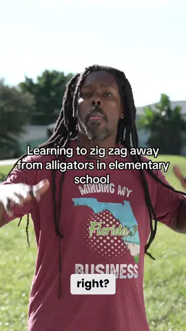 In Florida we learned to zig zag run away from alligators #florida #zigzag #floridian #growingupinflorida #omgitswicks 