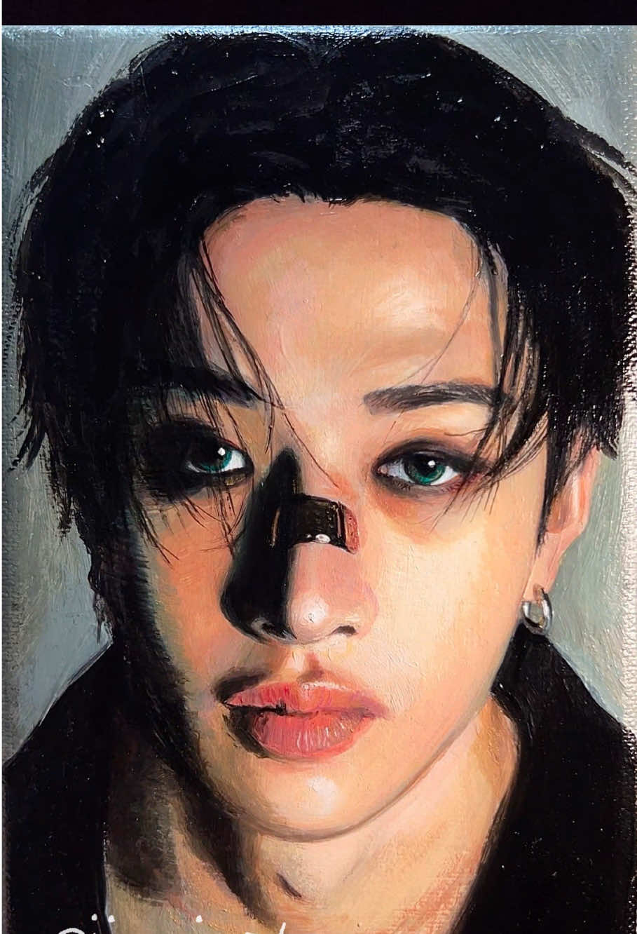 Wolfchan in Oil#bangchan #straykids #painting #art 
