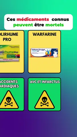 Ces médicaments peuvent être MORTELS 💊☠️ #sante #danger #medicaments #pharmacie #astucesante
