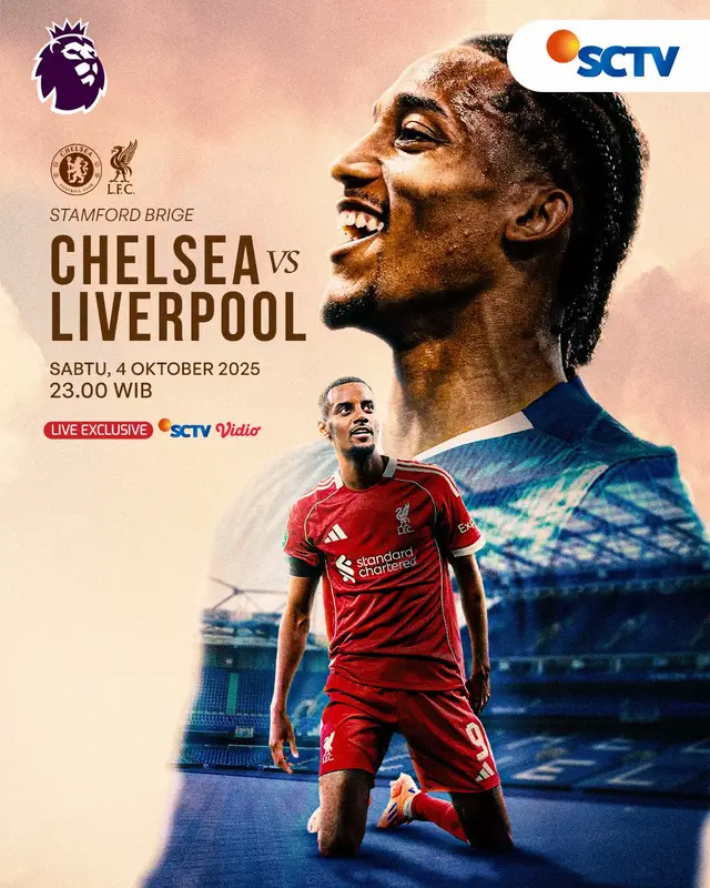 Super Big Match Premier League pekan 7‼️ Chelsea akan menghadapi lawan berat, Liverpool pekan ini yang peformanya sedang turun, siapakah yang akan dapat 3 poin? Saksikan Chelsea vs Liverpool Sabtu, 4 Oktober 2025 pukul 23.00 WIB hanya di SCTV dan Vidio. #SCTVSports #PremierLeague