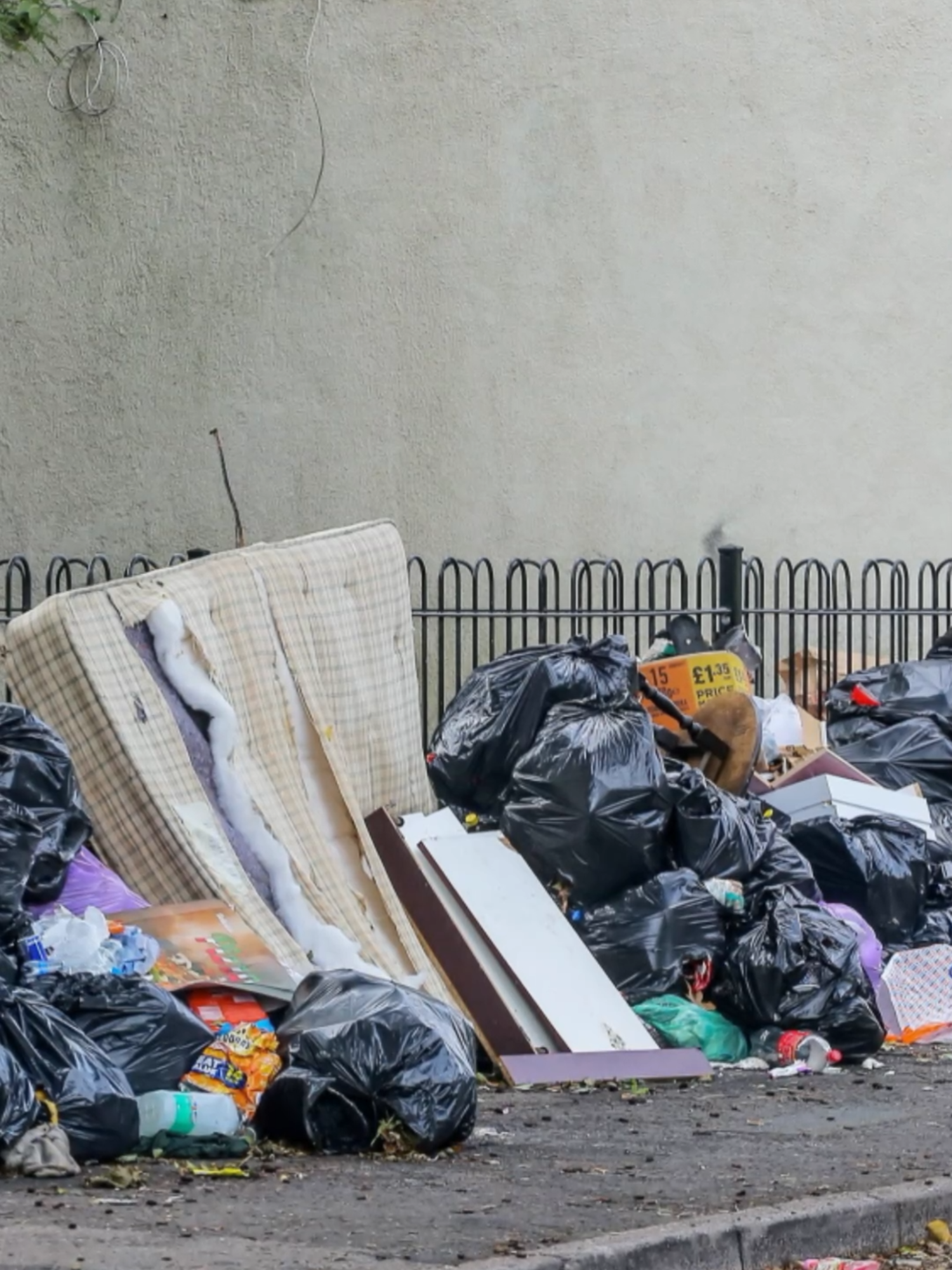 Piles of black bin bags brimming with rubbish are spilling onto the streets of Winson Green, says angry resident #birmingham #westmidlands #news #prison