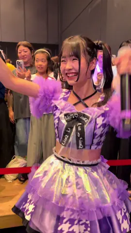 魔法かけた後のガッツポーズがかわいい🪽💜🪄 #LinQ #橘杏來 #福岡 #アイドル @meku 