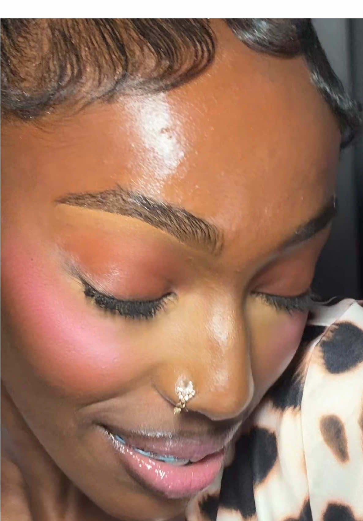 Mascara>>>False Lashes 🤷🏾‍♀️😍 #fyp #viral #makeup #ponytail 