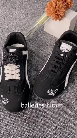 detail balleries hitam🖤🐈‍⬛ #sepatuviral #sneakers #1010tiktokshoppingsale #avanceid #fyp 