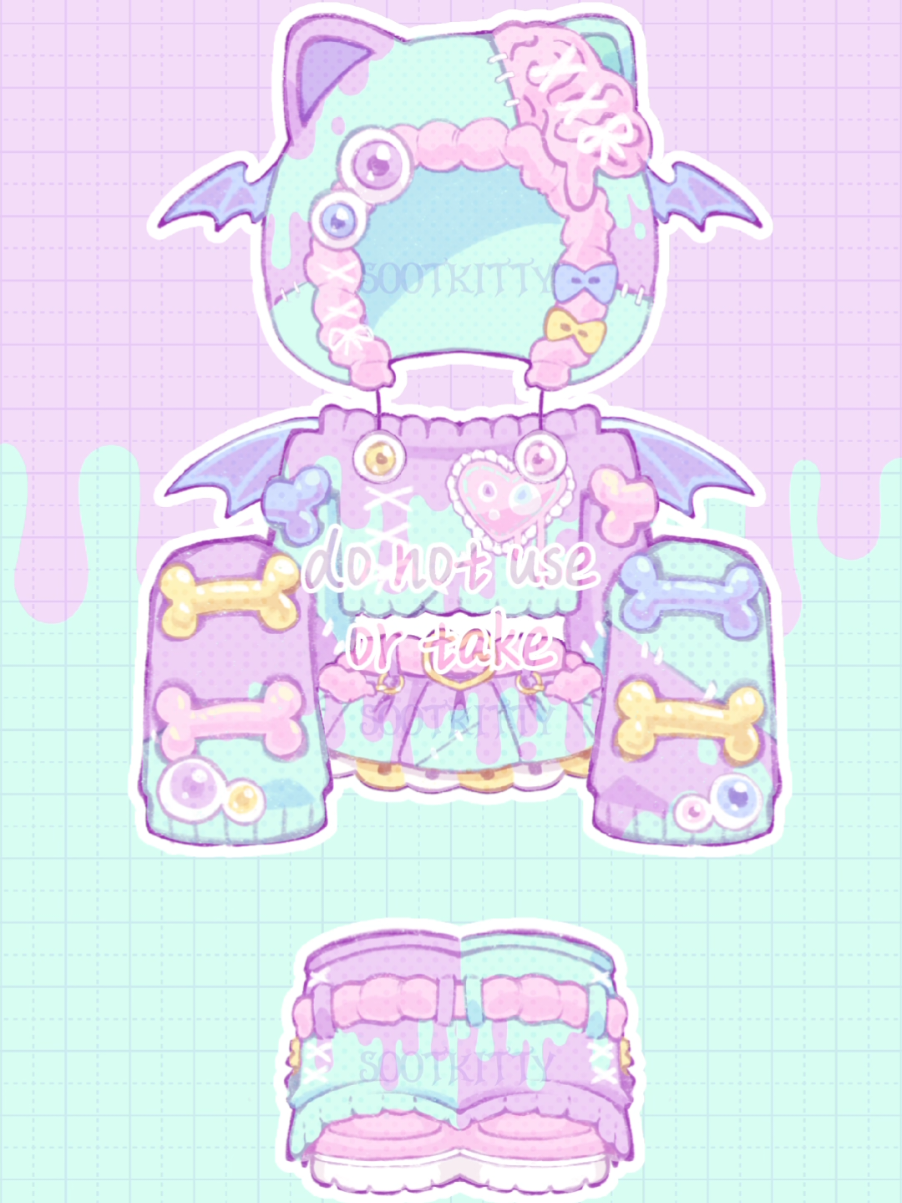 I love making concepts 🔥🔥🔥 #gurokawaii🍔🍟💤 #pastelgoth #halloween  #robloxugc #robloxugcconcept 