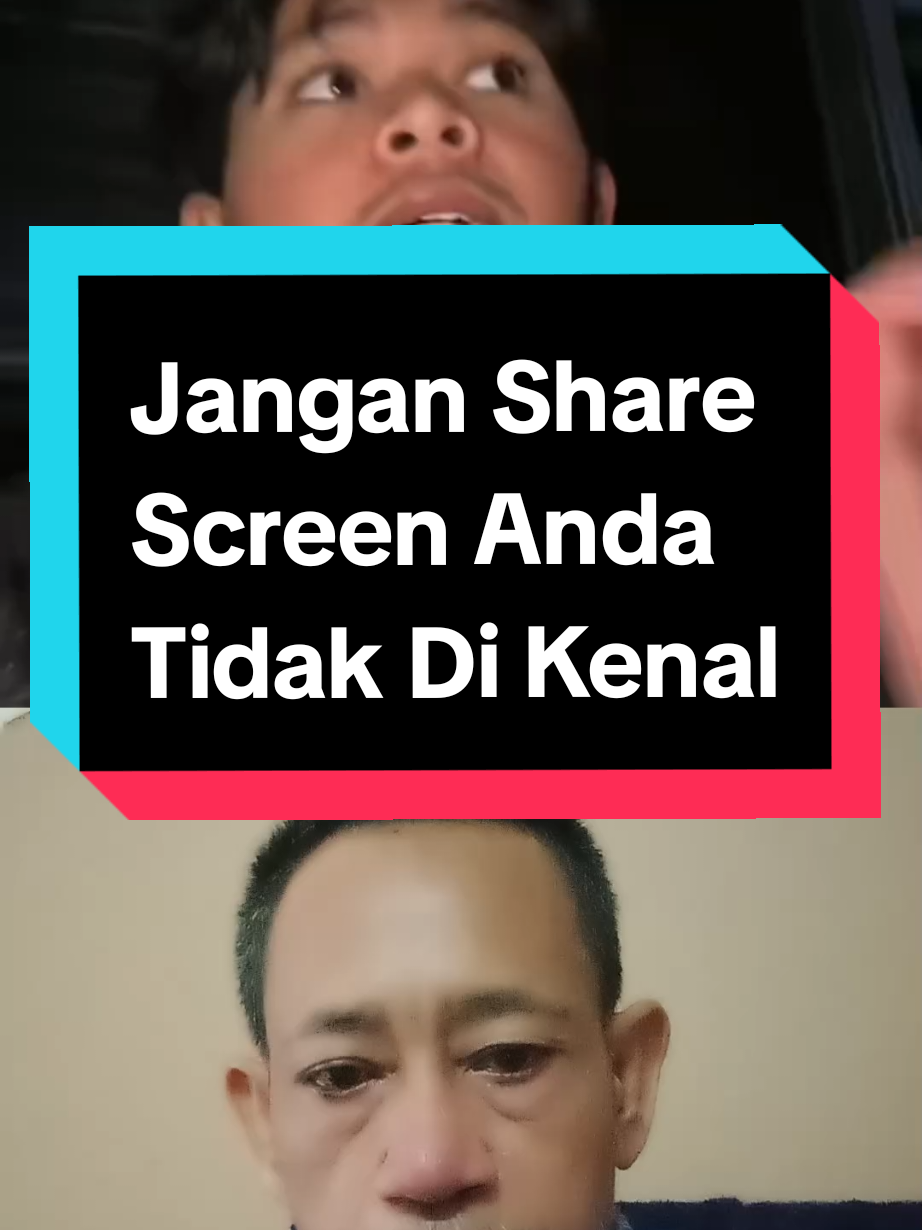 Jangan share screen anda yang anda tidak pernah kenal #modusbaru #penipuan  #share #screen #information 