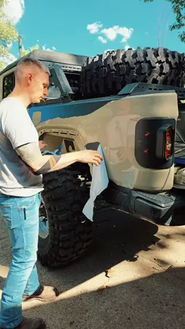 The edges were the worst to get off . #jeepgladiator #jeep #fyp #jeeps #jeepsoftiktok 