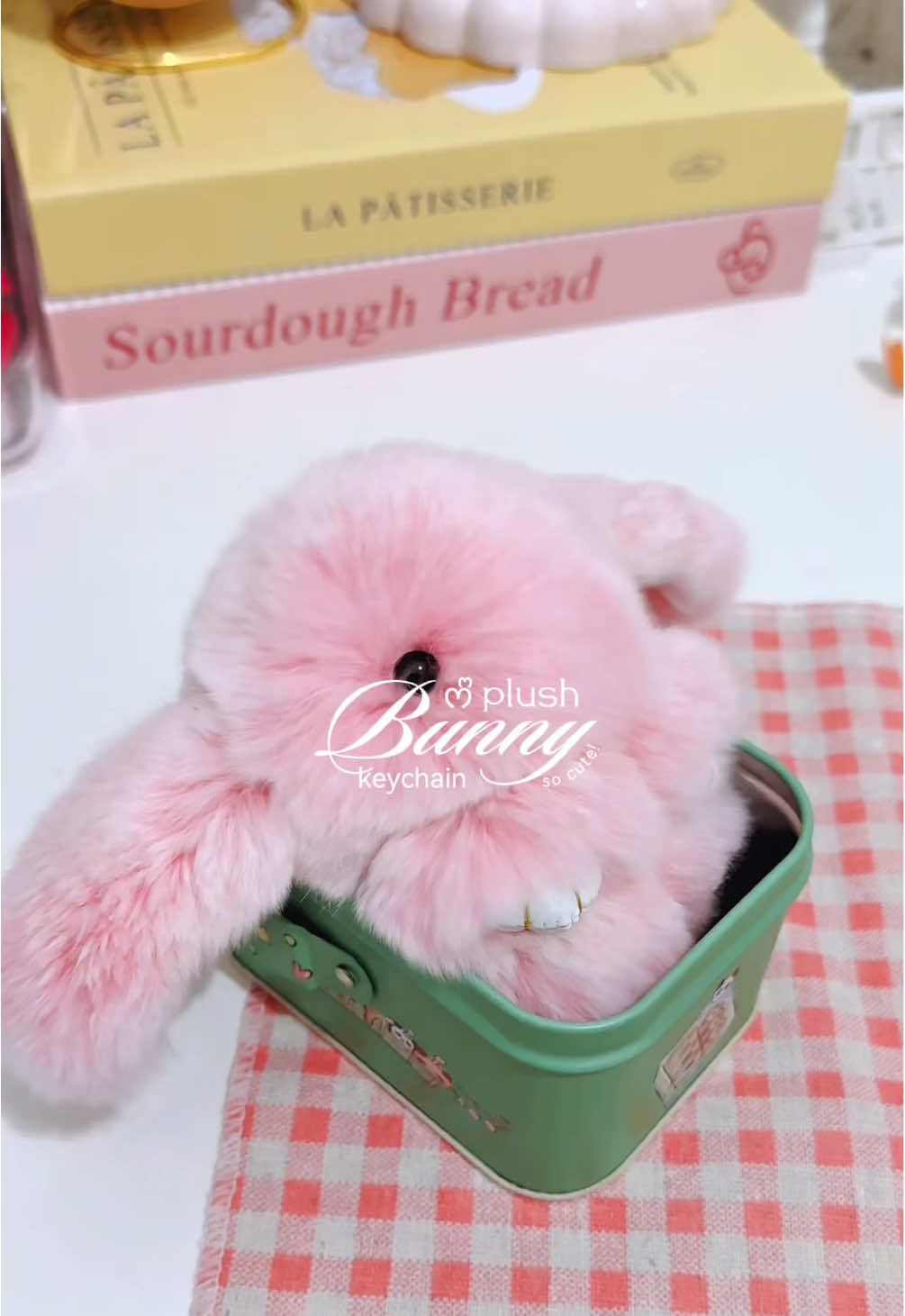 Super cute plush bunny keychain! 🥹 super cute din ng tin can nya! Ganda pang gift 💝 #keychain #plushkeychains #cutekeychain #anikanik #cutegift 