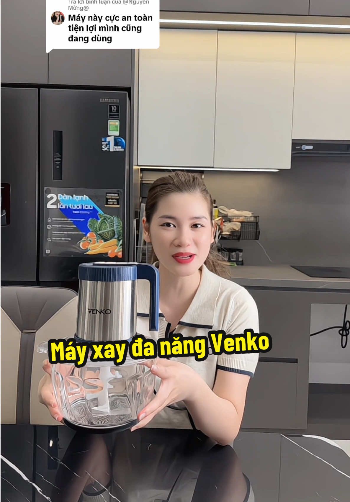 Trả lời @@Nguyễn Mừng@  Máy xay đa năng Venko 4 cấp độ xay #mayxaydanang #venko #mayxaythit 