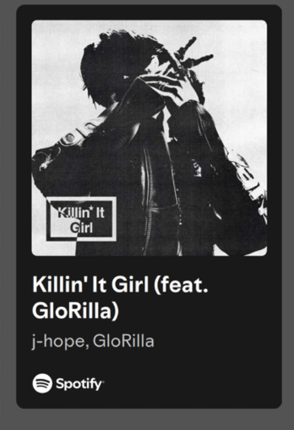 Killin It Girl by j-hope, GloRilla. #fyp #lyrics #spotify #jhope #bts 