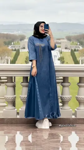 GAMIS MIDI MIDI JEANS WASH#gamis #gamismidi #gamisjeans #gamiswash 