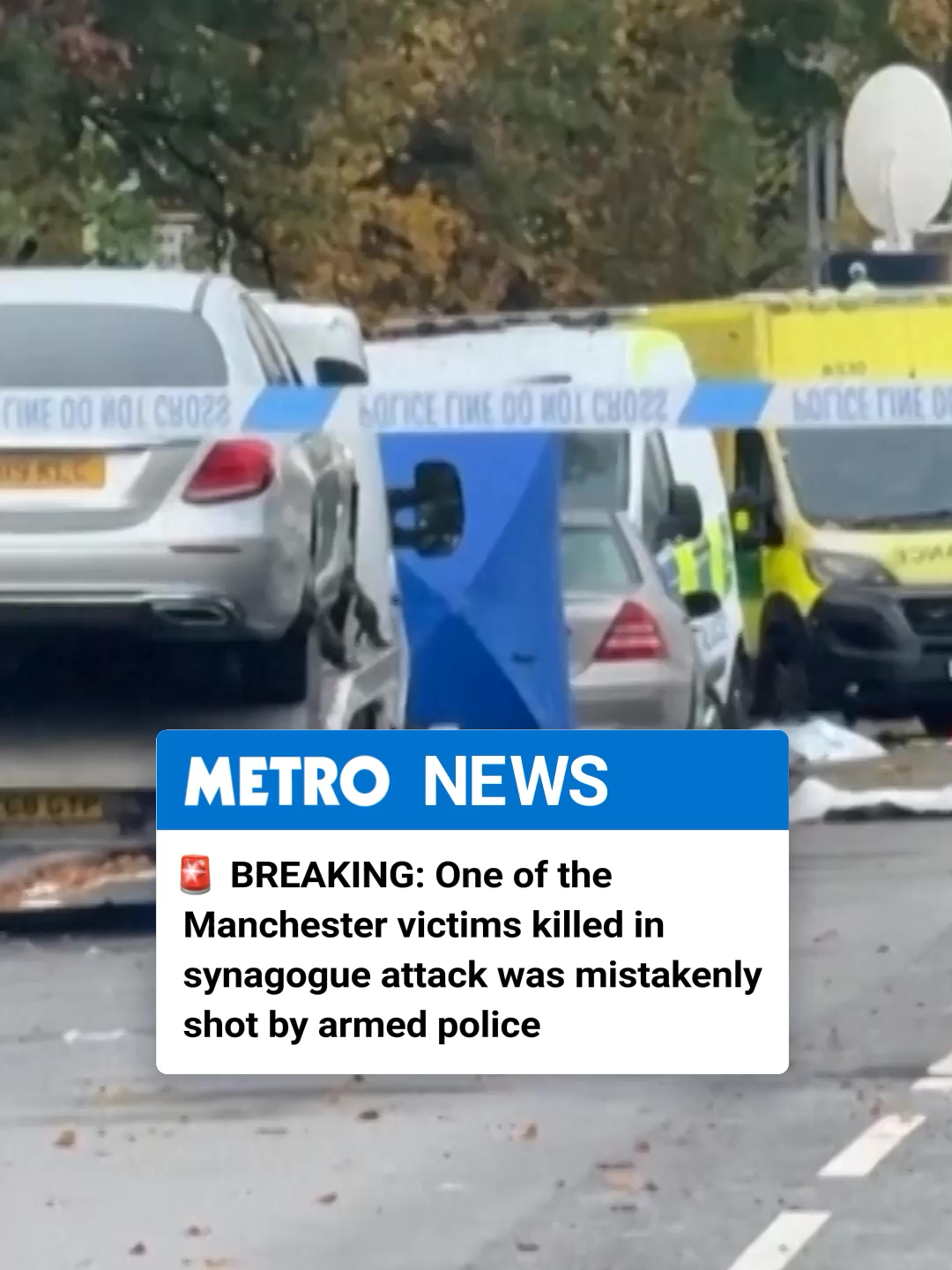 One of the victims who died in the Manchester synagogue terror attack was mistakenly shot by armed officers who were trying to put a stop to the violence, the police have said. In a statement, Chief Constable for the force, Sir Stephen Watson, said one of the men who died at the Heaton Park Hebrew Congregation Synagogue in Crumpsall suffered a gunshot wound, which ‘may sadly have been sustained as a tragic and unforeseen consequence of the urgently required action taken by my officers to bring this vicious attack to an end.’ He added: ‘It is currently believed that the suspect, Jihad Al Shamie, was not in possession of a firearm and the only shots fired were from GMP’s Authorised Firearms Officers as they worked to prevent the offender from entering the synagogue and causing further harm to our Jewish community.’ #breakingnews #synagogue
