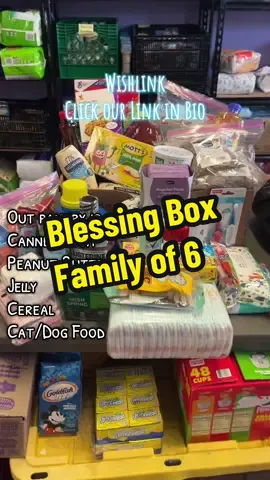 Blessing Box for a Family of 6 #foodpantry #fyp #family #baby #kids 