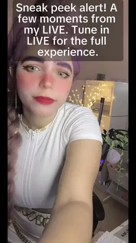 Sneak peek alert! A few moments from my LIVE. Tune in LIVE for the full experience.#tiktoklive #livehighlights 