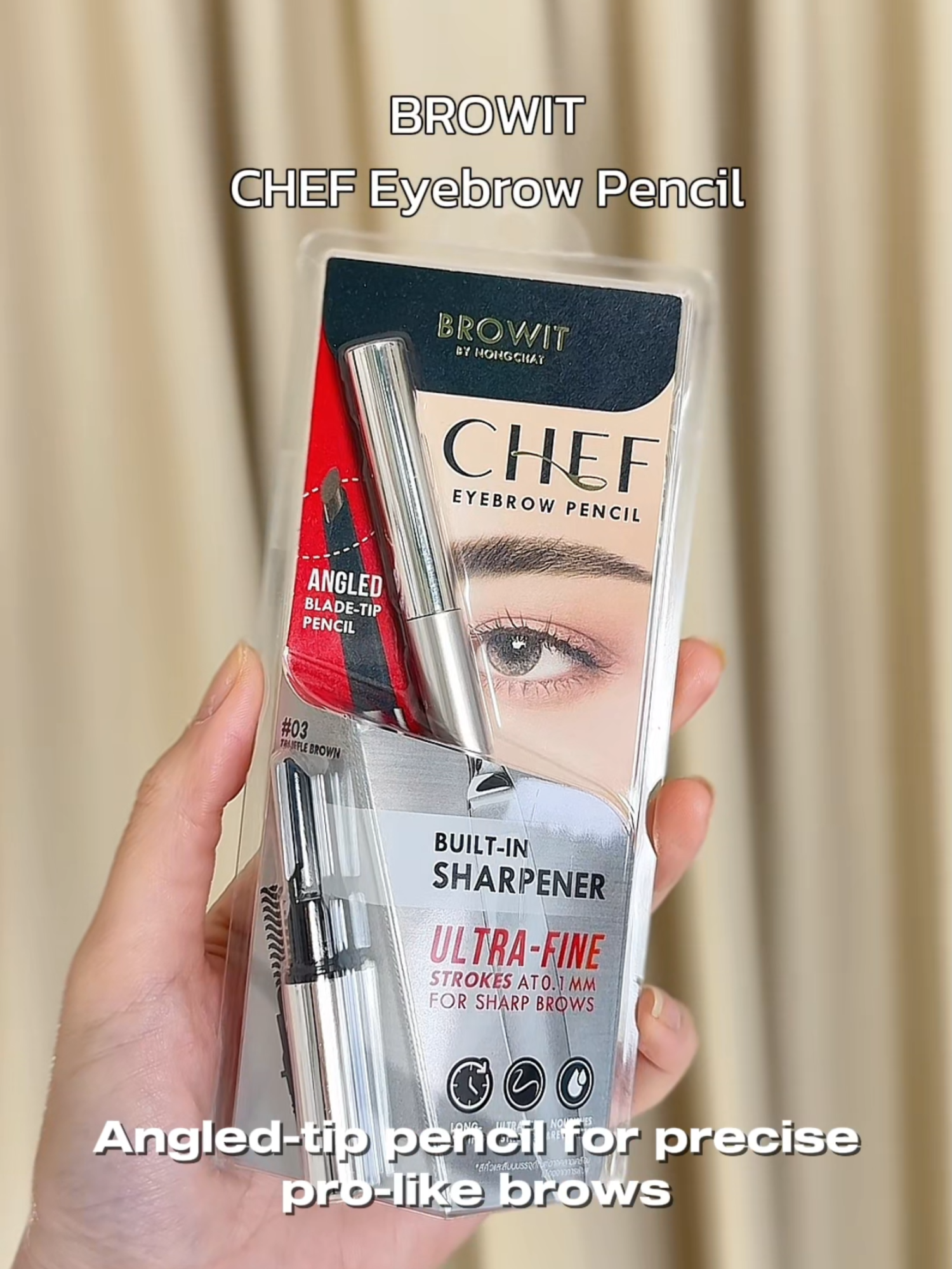 [For distributor inquiries please contact: 📩export@karmarts.co.th] Perfect brows, crafted like a chef’s masterpiece 🍳 #browit #ถ้าน้องฉัตรเลือกต้องดีที่สุด #งานคิ้วตาอันดับ1ต้องbrowit #CHEFeyebrowPenci #CHEFgeleyeliner #กรีดตามีเชพ #คิ้วคมมีเชพ