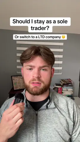 Should I stay as a sole trader or switch to a LTD company? 🤔 #businessowner #business #sidehustle #sidebusiness #PersonalFinance 