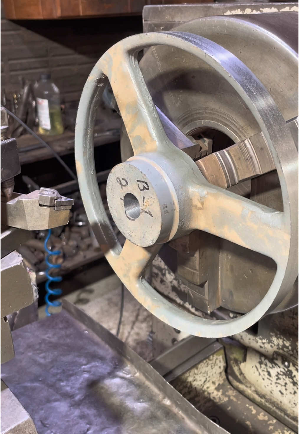 ADAPTAÇÃO POLIA🔥  #metal #machine #cnc #torno 