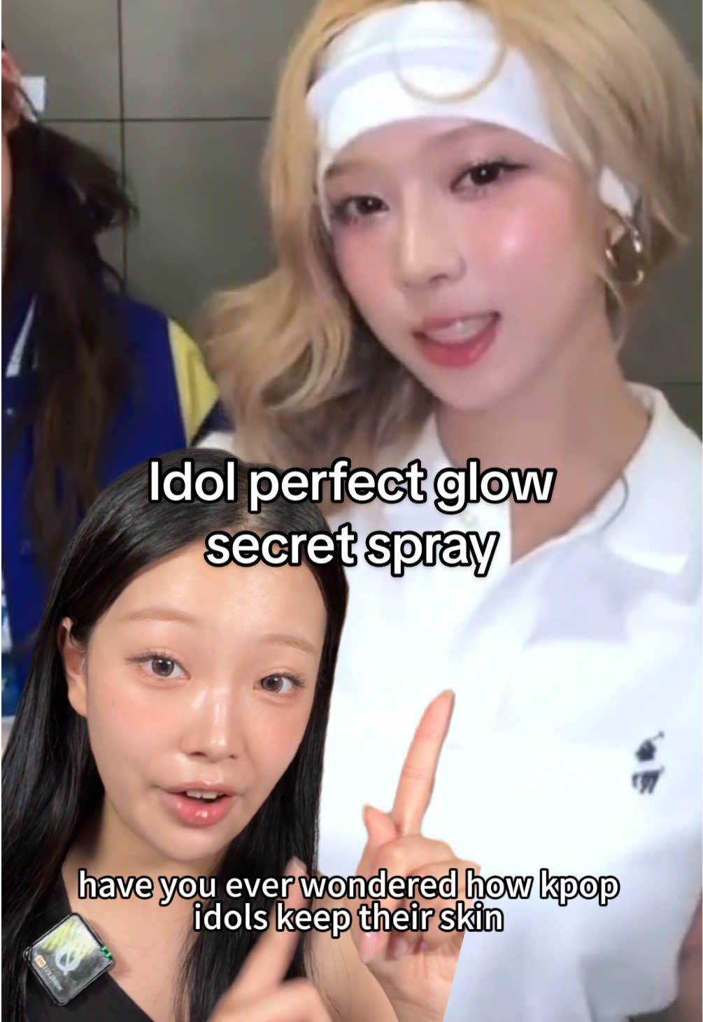 The glowy spray every K-pop idol uses?! Fix patchy makeup in less than 5s! Ad @Purcell #koreanmakeup #idolmakeup #glowybase #kbeauty #amazonfinds