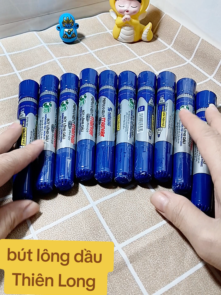 combo 10 cây bút lông dầu Thiên Long 2 đầu 44k #ngocdiepgiadung #butlongdau #butlongdauthienlong #giadungtienich #hanggiadung @Ngọc Diệp gia dụng @Ngọc Diệp gia dụng @Ngọc Diệp gia dụng 