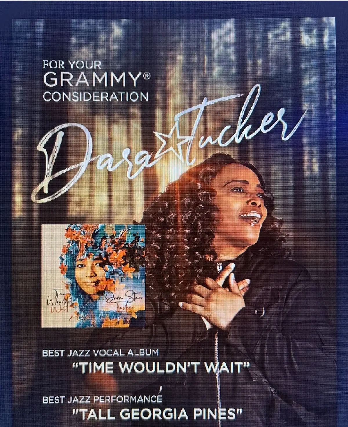 It’s Grammy voting time! I have a project on the ballot in the “Best Vocal Jazz Album” category. My single “Tall Georgia Pines” is also submitted for “Best Jazz Performance.” Asking all my Recording Academy folks to take a listen!! FYC listen link in bio. 