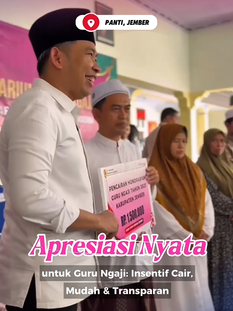 ✨ Apresiasi Nyata untuk Guru Ngaji di Jember Pencairan insentif kini lebih mudah, cepat, dan transparan. 💡 Sebuah langkah nyata untuk memastikan hak para pejuang pendidikan Qur’ani sampai tepat sasaran. 🙌 Dedikasi tulus guru ngaji, kini mendapat penghargaan setimpal. 👉 Mari sebarkan kabar baik ini, karena kesejahteraan mereka adalah semangat untuk generasi Qur’ani yang lebih kuat.  #ApresiasiNyata #InsentifGuruNgaji #JemberMaju #DiskominfoJember  #TransparansiPelayanan #PemkabJember #BanggaJember  #PahlawanTanpaTandaJasa #JemberBaruJemberMaju #JemberBangkit #JemberKreatif