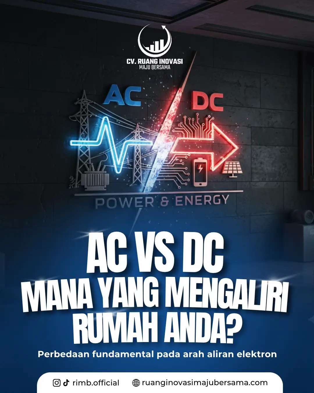 ⚡️ AC vs DC: Perang Arus yang Mengubah Dunia! Jaringan listrik di rumah Anda menggunakan AC, sedangkan gadget Anda butuh DC. Mengapa harus berbeda? Jawabannya terletak pada Transmisi! Swipe untuk memahami perbedaan mendasar antara Arus Bolak-Balik (AC) dan Arus Searah (DC). Mana yang unggul dalam pengiriman energi jarak jauh? Cek tabel perbandingan megah ini! 👇 #ACDC #Listrik #Teknologi #Elektronika #teknisilistrik 