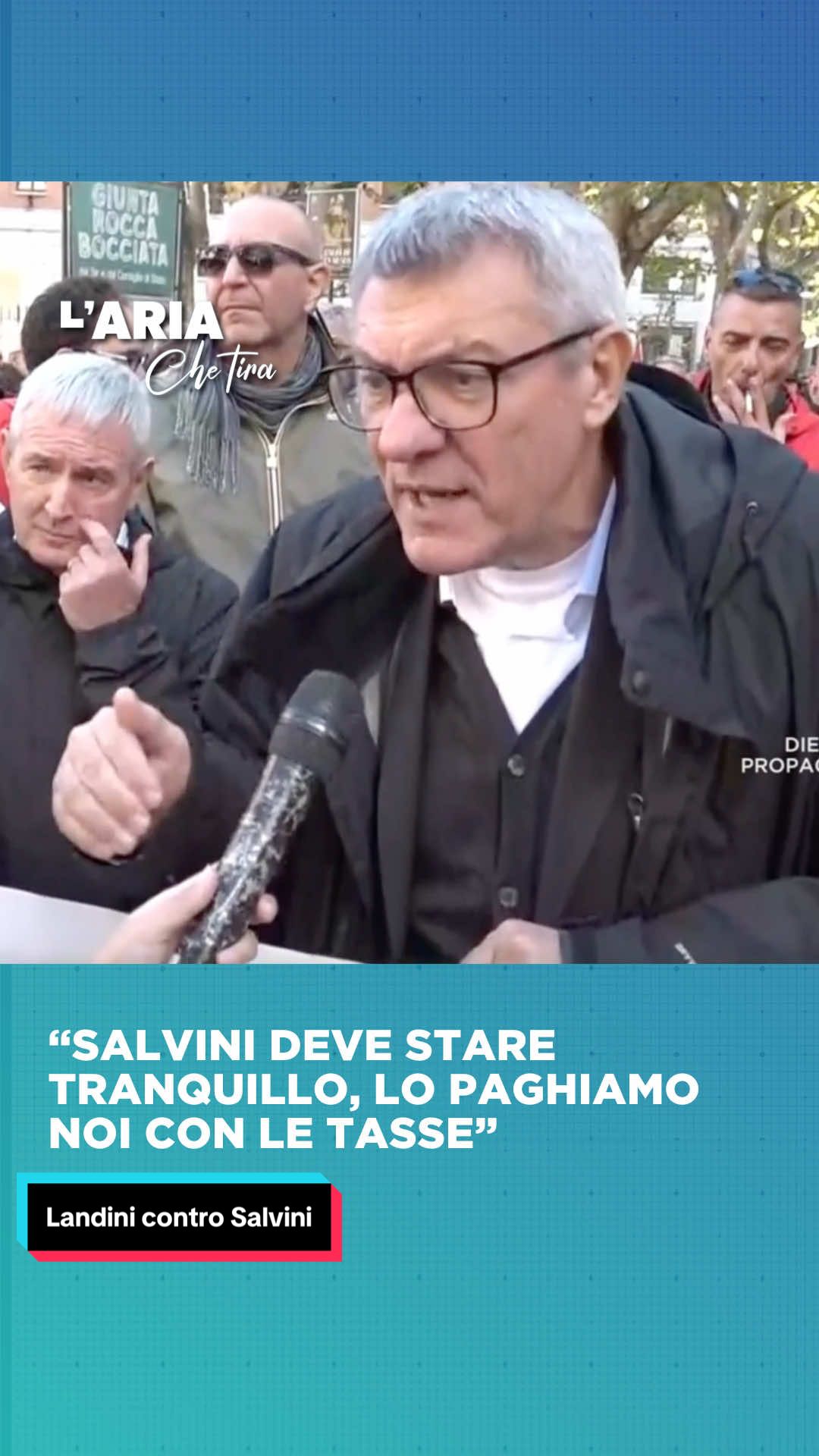“Salvini deve stare tranquillo, lo paghiamo noi con le tasse” In diretta a L’Aria che Tira, Landini attacca Salvini dalla piazza di Roma in sciopero per Gaza #La7 #Attualità #LAriaCheTira #Davidparenzo #Landini  
