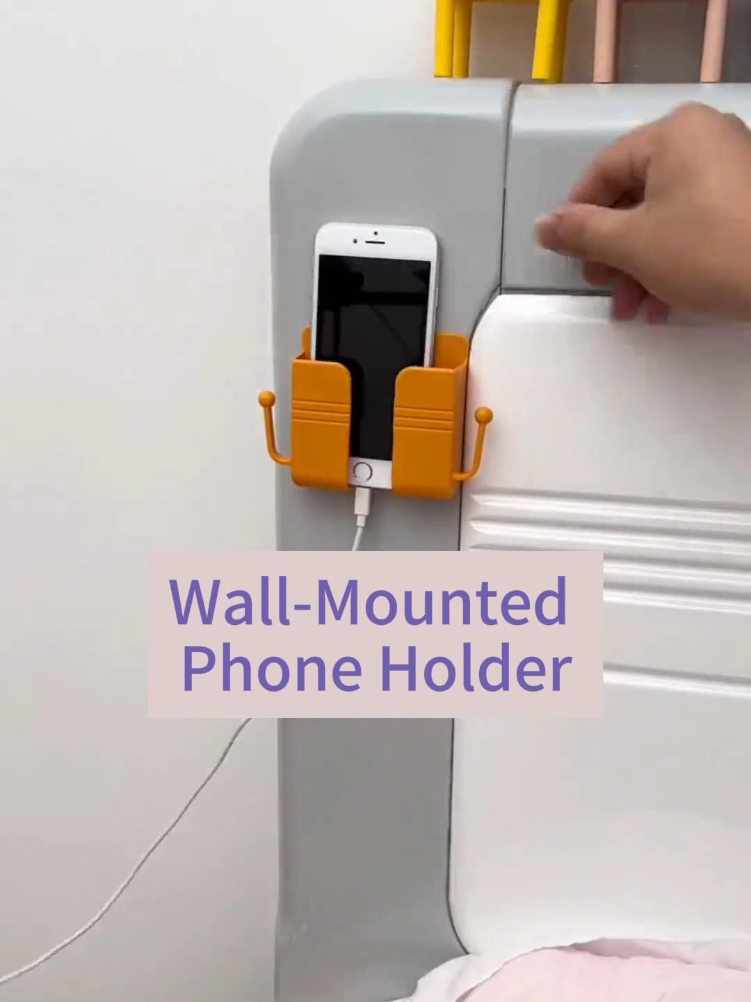 This wall-mounted phone holder is a space-saving lifesaver! 📱🔑 Perfect for phones, remotes, keys—no more clutter! ##TikTokFinds #ViralMalaysia #TikTokMadeMeBuyIt #homegadgets #BarangMurah #MalaysiaTikTok