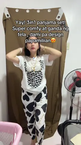 Ganda ang presko #3in1pajamaset #sleepwearterno #terno #sleepwear #fyp 