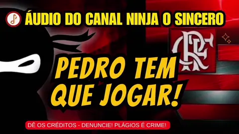 Pedro tem que jogar! #futebol #flamengo #ninjaosincero #torcidaorganizada #flamengosempre 