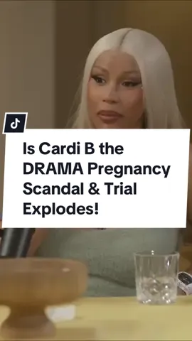 Is Cardi B the DRAMA Pregnancy Scandal & Trial Explodes!  #podcast #cardiB #amithedrama #funnytiktok #angiemartinez 