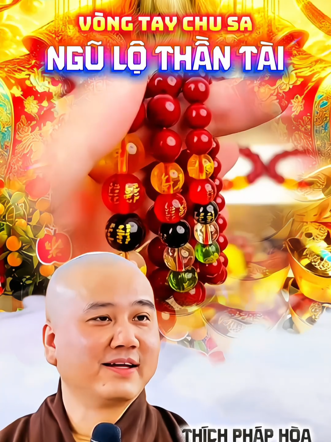 Vòng tay chu sa ngũ lộ thần tài#PhongThuyTienTai #vatphamphongthuy #vongtaychusa 